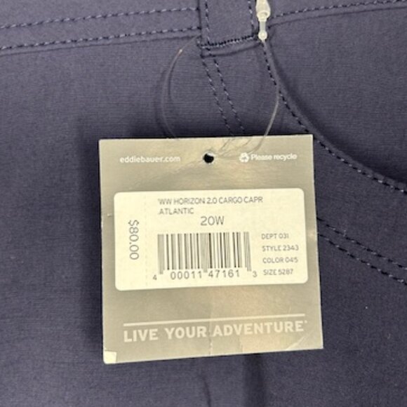 Eddie Bauer Horizon 2.0 Cargo Capri Size 20W - Picture 6 of 6